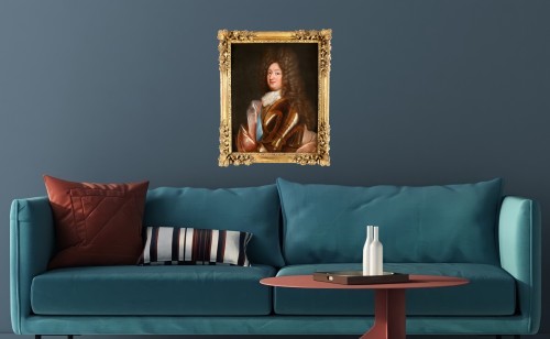 Antiquités - Portrait of the Grand Dauphin,  attributed to Alexis Simon Belle (1674-1734)