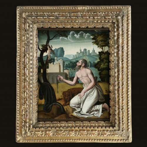 French school from the beginning of the 16th - Saint Jerome circa 1530 - Paintings & Drawings Style Renaissance