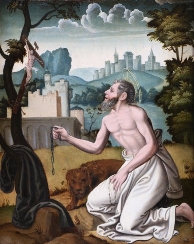 Paintings & Drawings  - French school from the beginning of the 16th - Saint Jerome circa 1530