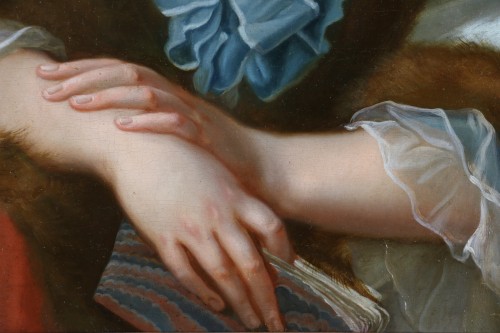 Attributed to Donat Nonotte(1708-1785).Presumed portrait of Marguerite Catherine Haynault - 