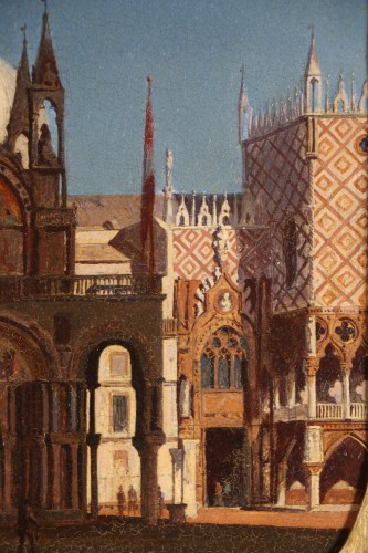 Napoléon III - The Basilica of San Marco - 19th century school attributed to Ippolito Caffi