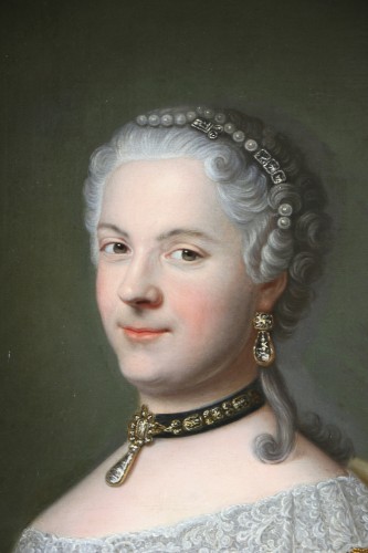 French School, 18th century, portrait of Queen Marie Leszczynska.   - 