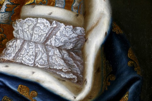 Antiquités - French School, 18th century, portrait of Queen Marie Leszczynska.  