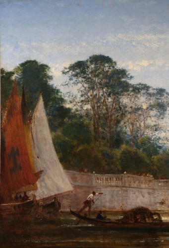 Félix Ziem (1821-1911), Venice, the French Gardens - 