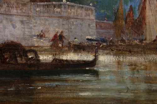 Antiquités - Félix Ziem (1821-1911), Venice, the French Gardens