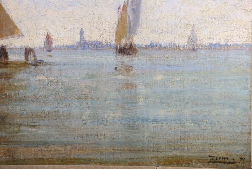 Antiquités - Félix Ziem (1821-1911), Venice, the French Gardens
