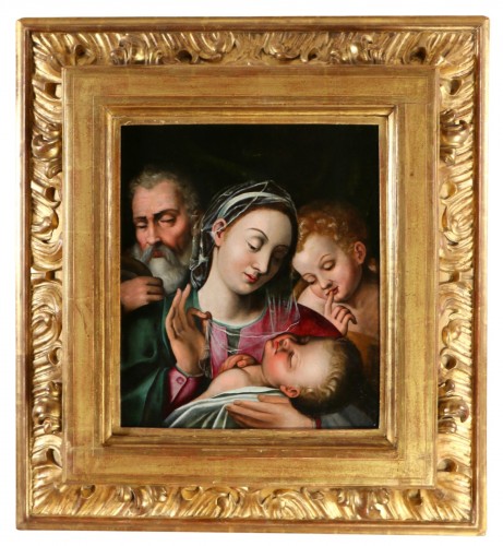 Giovanni Battista Ramenghi (1521-1602), The Holy Family, circa 1540/50. 