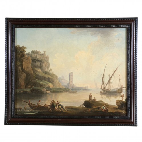 Lively seascape - Italian School, circa 1780. attributed to Francesco Fidanza