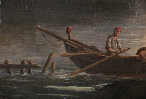 18th century - Lively seascape - Italian School, circa 1780. attributed to Francesco Fidanza