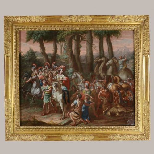 The Return of Alexander circa 1750, Workshop of Michelangelo Unterberger (1695-1758)  - Paintings & Drawings Style Louis XV