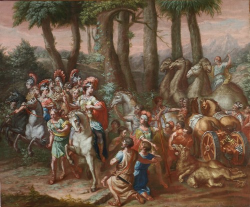 Paintings & Drawings  - The Return of Alexander circa 1750, Workshop of Michelangelo Unterberger (1695-1758) 
