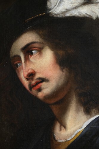 Ecole caravagesque vers 1630, portrait d’un jeune berger - Louis XIII