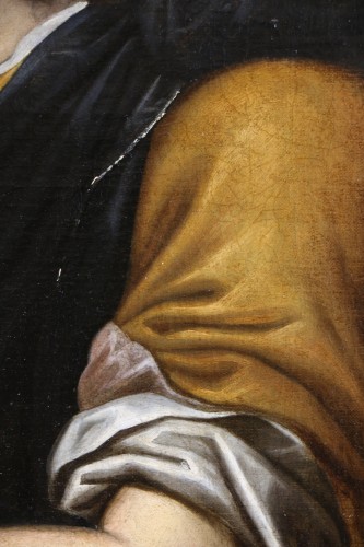 Antiquités - Ecole caravagesque vers 1630, portrait d’un jeune berger