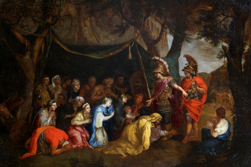 Tableaux et dessins Tableaux XVIIe siècle - École française vers 1680–1700, la tente de Darius d’après Charles Lebrun