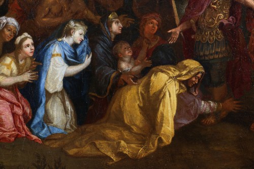 XVIIe siècle - École française vers 1680–1700, la tente de Darius d’après Charles Lebrun