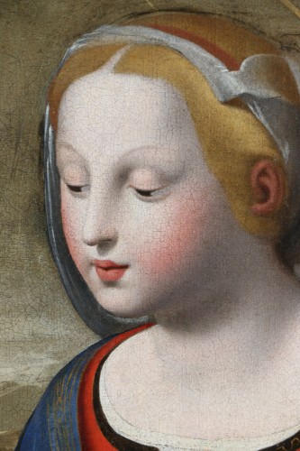 Italie centrale (Rome ou Bologne) vers1620/1640, la belle jardinière d’après Raphael - Galerie PhC