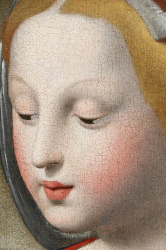 XVIIe siècle - Italie centrale (Rome ou Bologne) vers1620/1640, la belle jardinière d’après Raphael