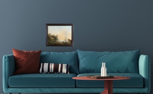 Antiquités - Animated seascape circa 1780, attributed to Francesco Fidanza (1747-1819)