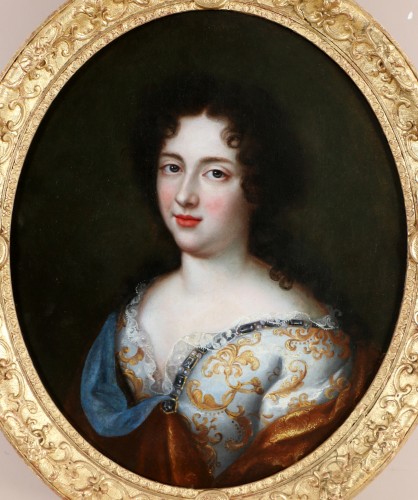 Tableaux et dessins Tableaux XVIIe siècle - Portrait de Mlle de Nantes vers 1690, Pierre Mignard (1612-1695) et atelier