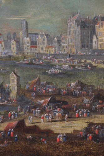 Peter II Casteel (1650; 1701) et atelier - Scène portuaire animée - Galerie PhC