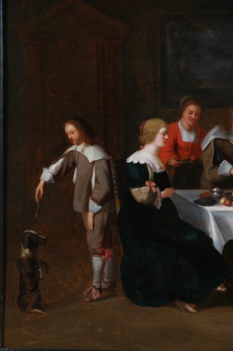 17th century - Christoph van der Laemen (1606–1651): An Elegant Company Dining..