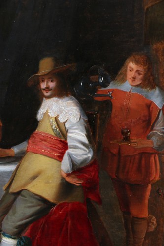 Louis XIII - Christoph van der Laemen (1606–1651): An Elegant Company Dining..