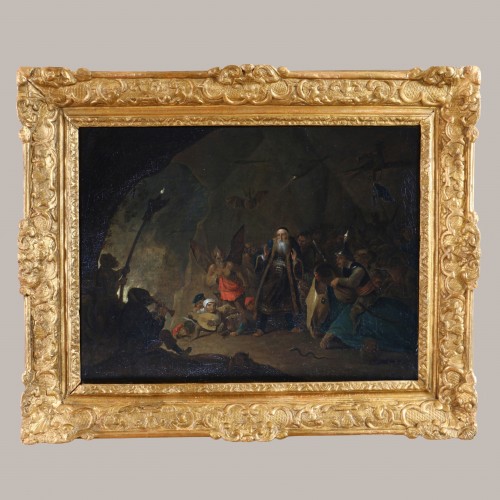 Workshop of David Teniers the Younger (1610–1690) The Rich Man Led to Hell - Paintings & Drawings Style Louis XIV