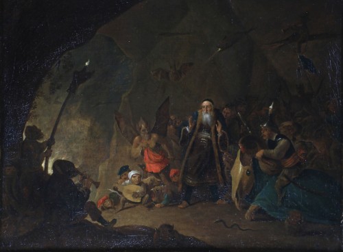 Paintings & Drawings  - Workshop of David Teniers the Younger (1610–1690) The Rich Man Led to Hell