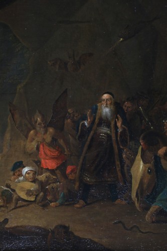 17th century - Workshop of David Teniers the Younger (1610–1690) The Rich Man Led to Hell