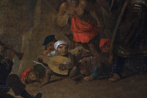 Antiquités - Workshop of David Teniers the Younger (1610–1690) The Rich Man Led to Hell