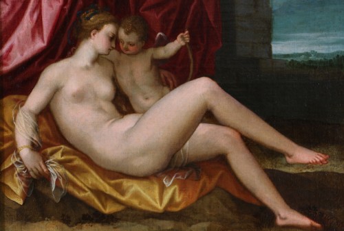 Vénus et l’Amour, Ecole vénitienne vers 1550 - 