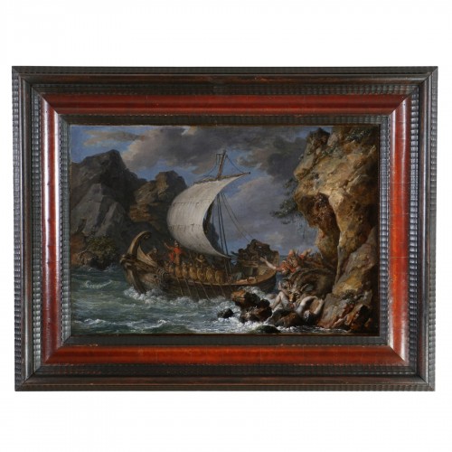 Ecole Napolitaine vers 1755/1770, Ulysse et Scylla. Attribution à Carlo Bonavia