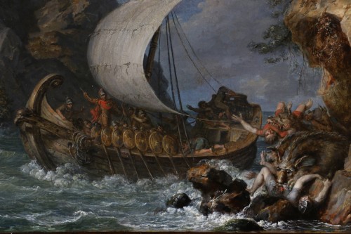 Ecole Napolitaine vers 1755/1770, Ulysse et Scylla- Attribution à Carlo Bonavia - Galerie PhC