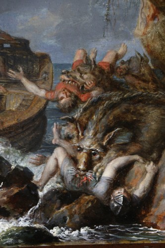 Ecole Napolitaine vers 1755/1770, Ulysse et Scylla- Attribution à Carlo Bonavia - Louis XV