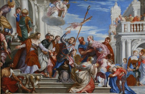 Venise, vers 1710–1720, Marc et Marcellin conduits au martyre d’après Véronèse - Galerie PhC