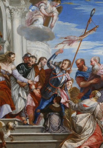 Antiquités - Venise, vers 1710–1720, Marc et Marcellin conduits au martyre d’après Véronèse