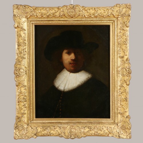 Workshop of Rembrandt Harmensz. van Rijn(1606–1669) Portrait of Rembrandt  - Paintings & Drawings Style Louis XIII