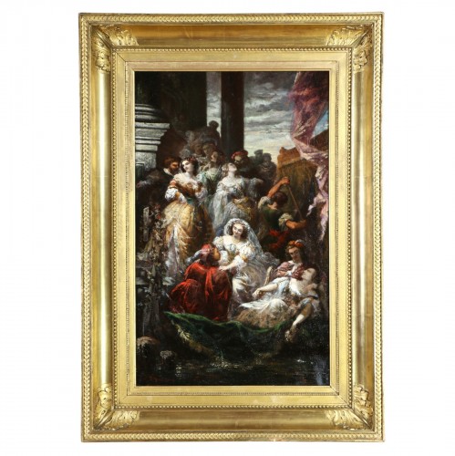 Fête vénitienne sous le second empire, attribué à Faustin Besson (1821-1882)