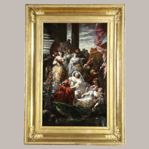 A Venetian Festival, attributed to Faustin Besson (1821–1882) - Paintings & Drawings Style Napoléon III