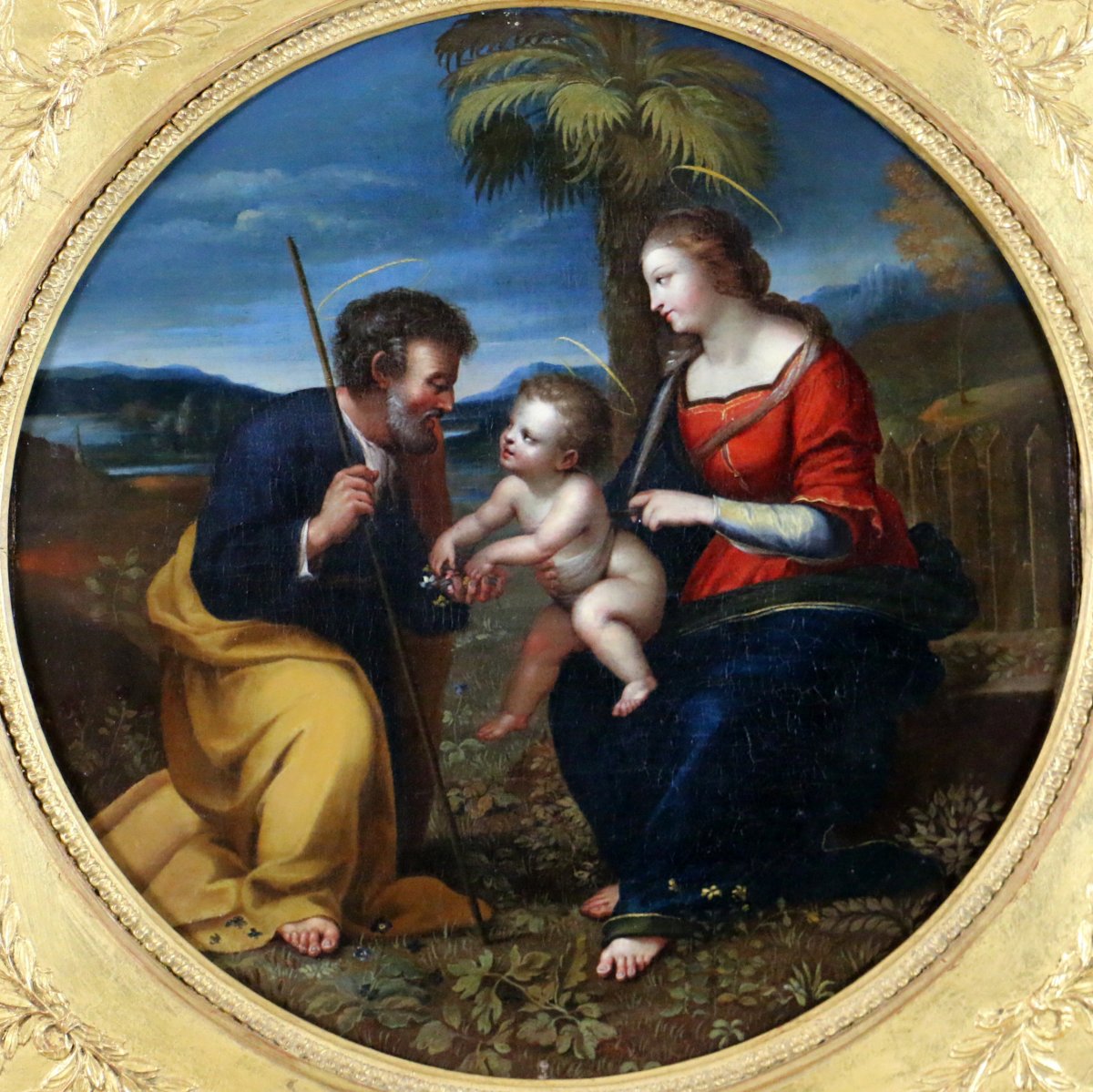 The Holy Family With A Palm Tree By Louis-Joseph-Raphael 
