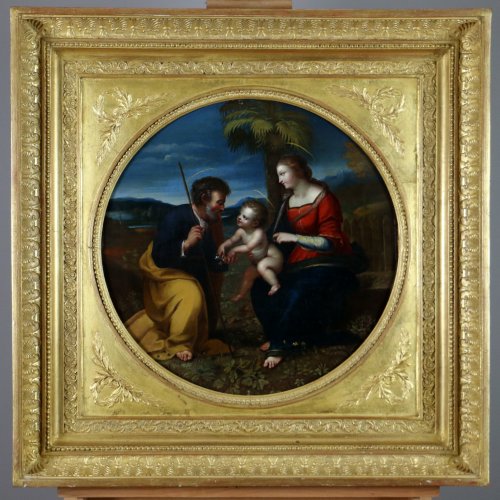 Italian School S17h According Raphael (1483-1520) Holy Family At Palmtree