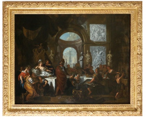 Le banquet de Cléopâtre - monogrammed GL and dated, Gérard de Lairesse (1641-1711)