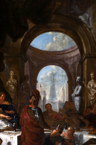 Le banquet de Cléopâtre - Monogrammé GL et daté 1668, Gérard de Lairesse (1641-1711) - Louis XIV