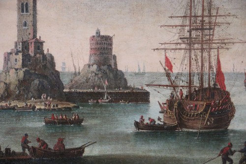  Marine - Atributed  to Alessandro Grevenbroeck (born in the 17th century in Padua) - 