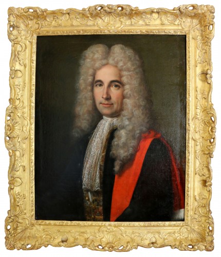 Ecole française signée et datée, portrait d'un jeune gentilhomme