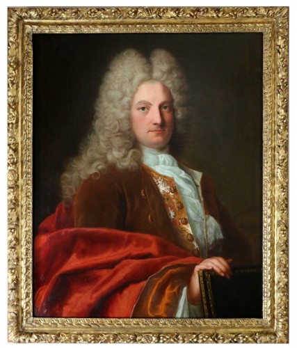 Portrait of a gentleman circa 1720 - Attributed to Robert Levrac de Tounières (1667-1752) 