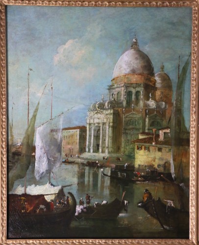 Vue de Venise, Vedute vers 1800 - Ecole ou atelier de Francesco Guardi (1712-1793) - Tableaux et dessins Style 