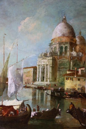 Tableaux et dessins Tableaux XVIIIe siècle - Vue de Venise, Vedute vers 1800 - Ecole ou atelier de Francesco Guardi (1712-1793)