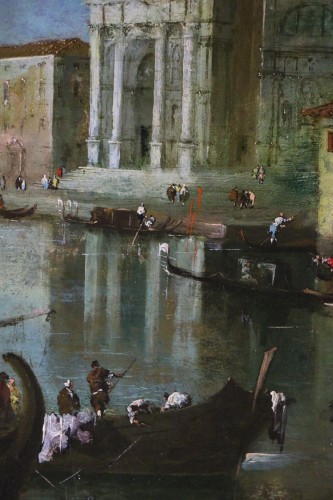 XVIIIe siècle - Vue de Venise, Vedute vers 1800 - Ecole ou atelier de Francesco Guardi (1712-1793)