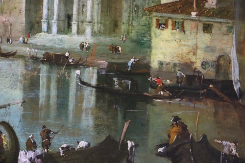 Vue de Venise, Vedute vers 1800 - Ecole ou atelier de Francesco Guardi (1712-1793) - 